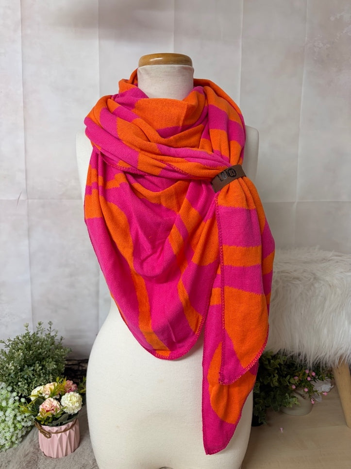 LOT83 Dreieckstuch „Safari“ – Pink