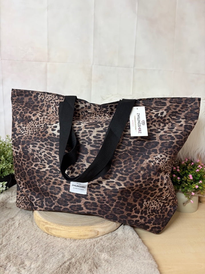 Zwillingsherz Shopper „Leoprint“ in Leoprint