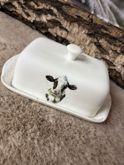 Wrendale Butterdose mit mega süßem Kuhmotiv