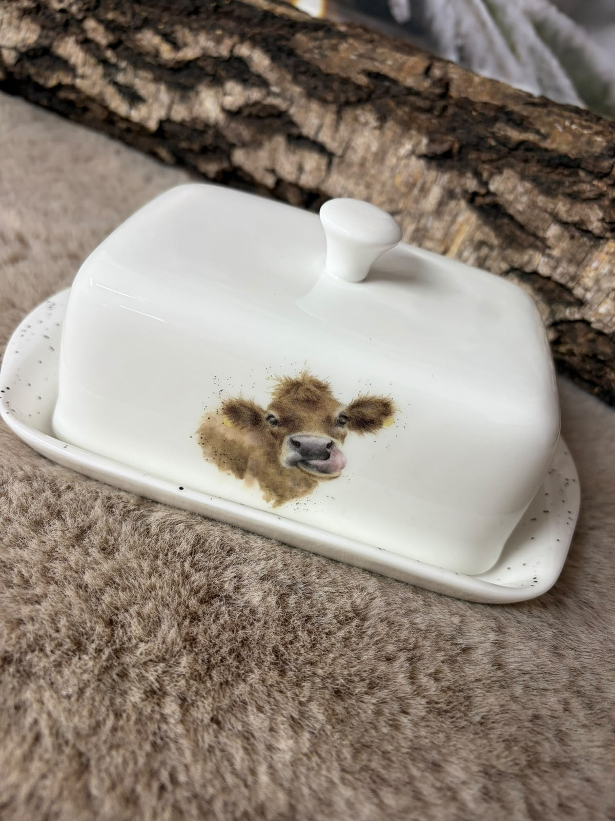 Wrendale Butterdose mit mega süßem Kuhmotiv
