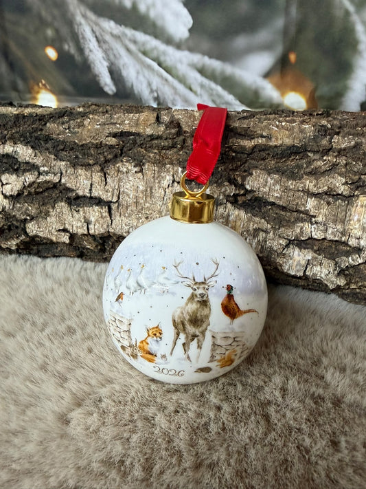 Wrendale Weihnachtskugel Jahreskugel 2026 limitert