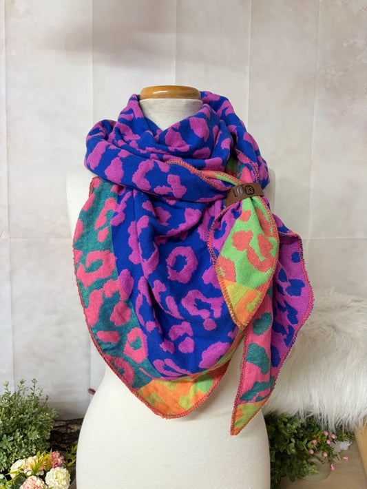 LOT83 Dreieckstuch „Wilder Leo“ – Multi
