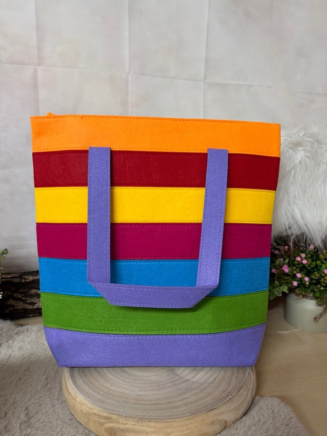Zwillingsherz Tasche – Bunt in Bunt