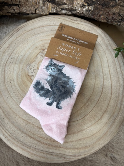 Wrendale Socken "Glamour Puss"
