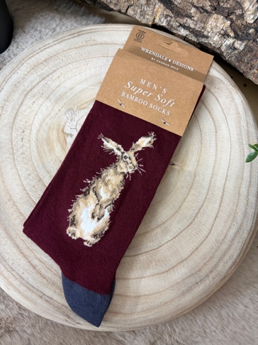 Wrendale Männersocken "The Hare"