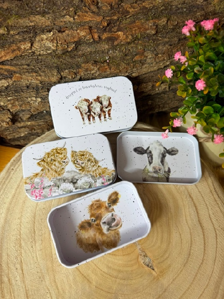 Wrendale Mini-Dosen – Kuhmotive