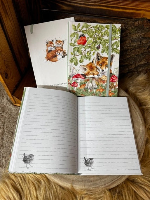 Wrendale Flexi Notizbuch Under the Oak Tree – Flexi Notizbuch Fuchs